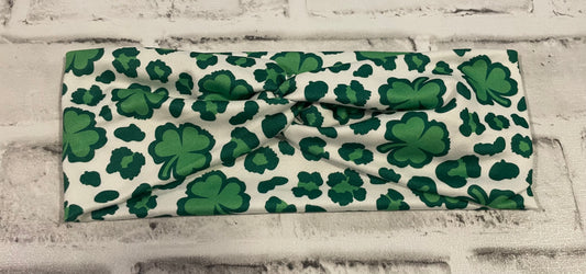 Cheetah clovers child headbands💛