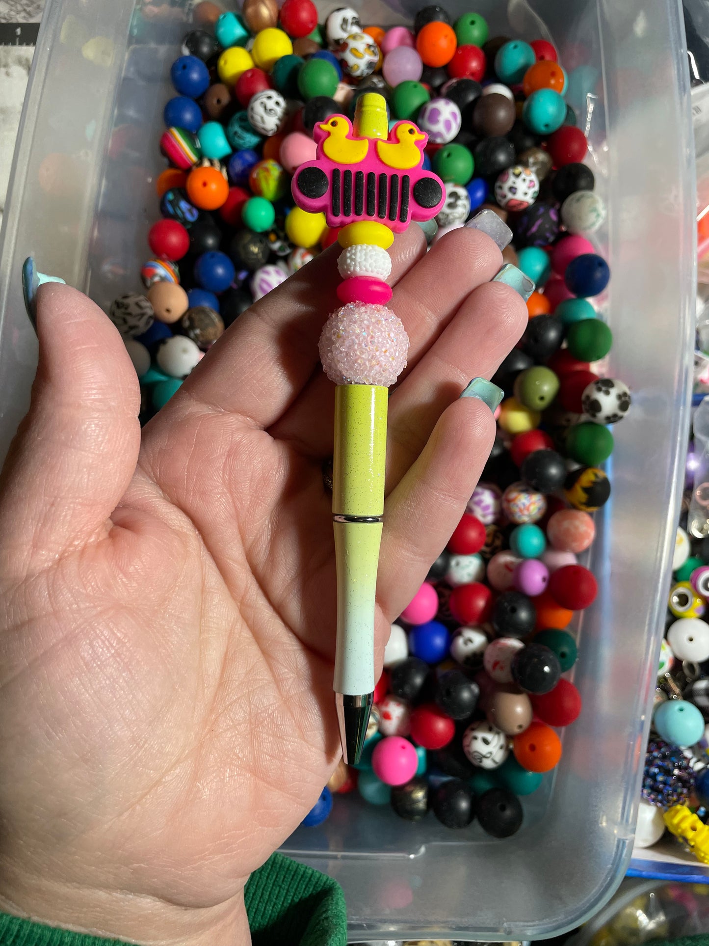 Pink/yellow off road duck pen💜