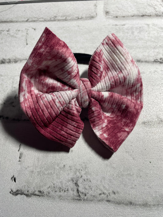 Burgundy tie dye nylon