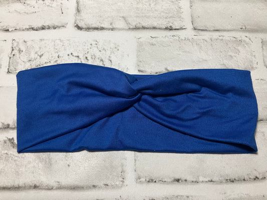 Royal blue headbands adult