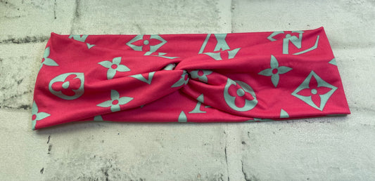 High end pink adult headbands💚