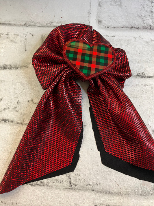 Red plaid sailor bows