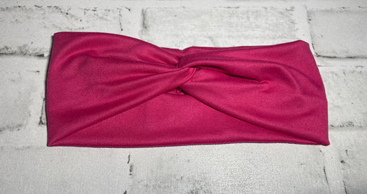 Bright pink child headbands