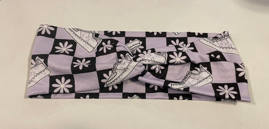 Athletic swoosh floral headbands adult🖤