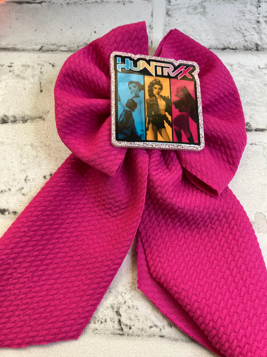 Pink magenta huntrix sailor bow