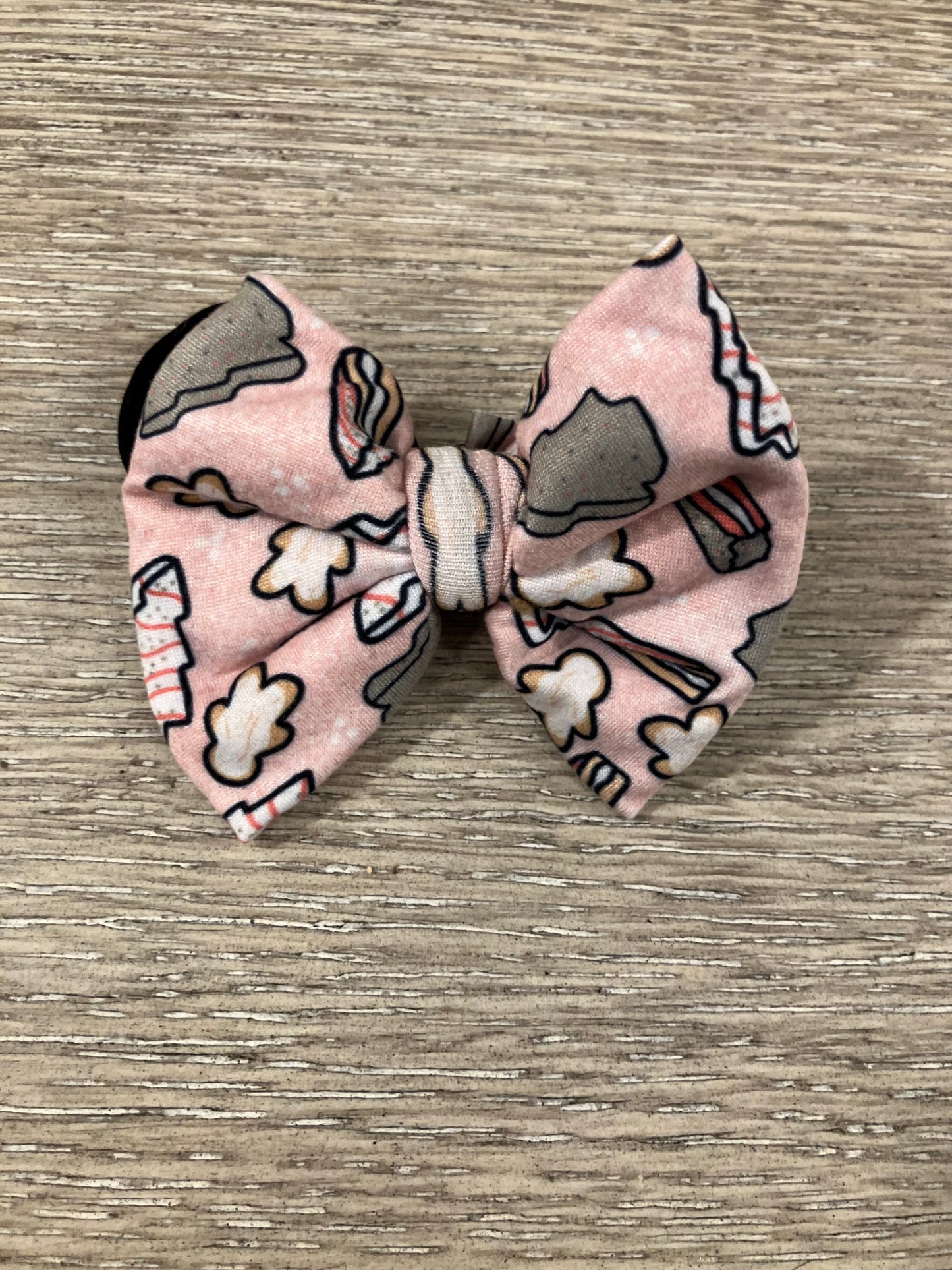 Pink Christmas cake nylon bows