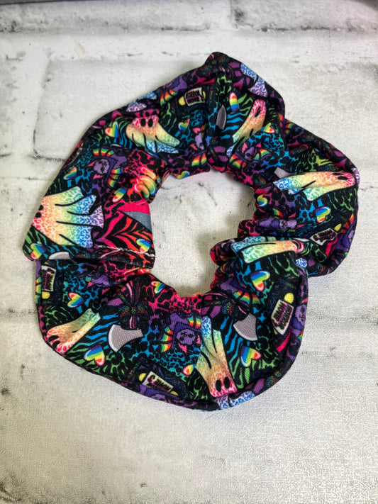 Rainbow ghosts scrunchies