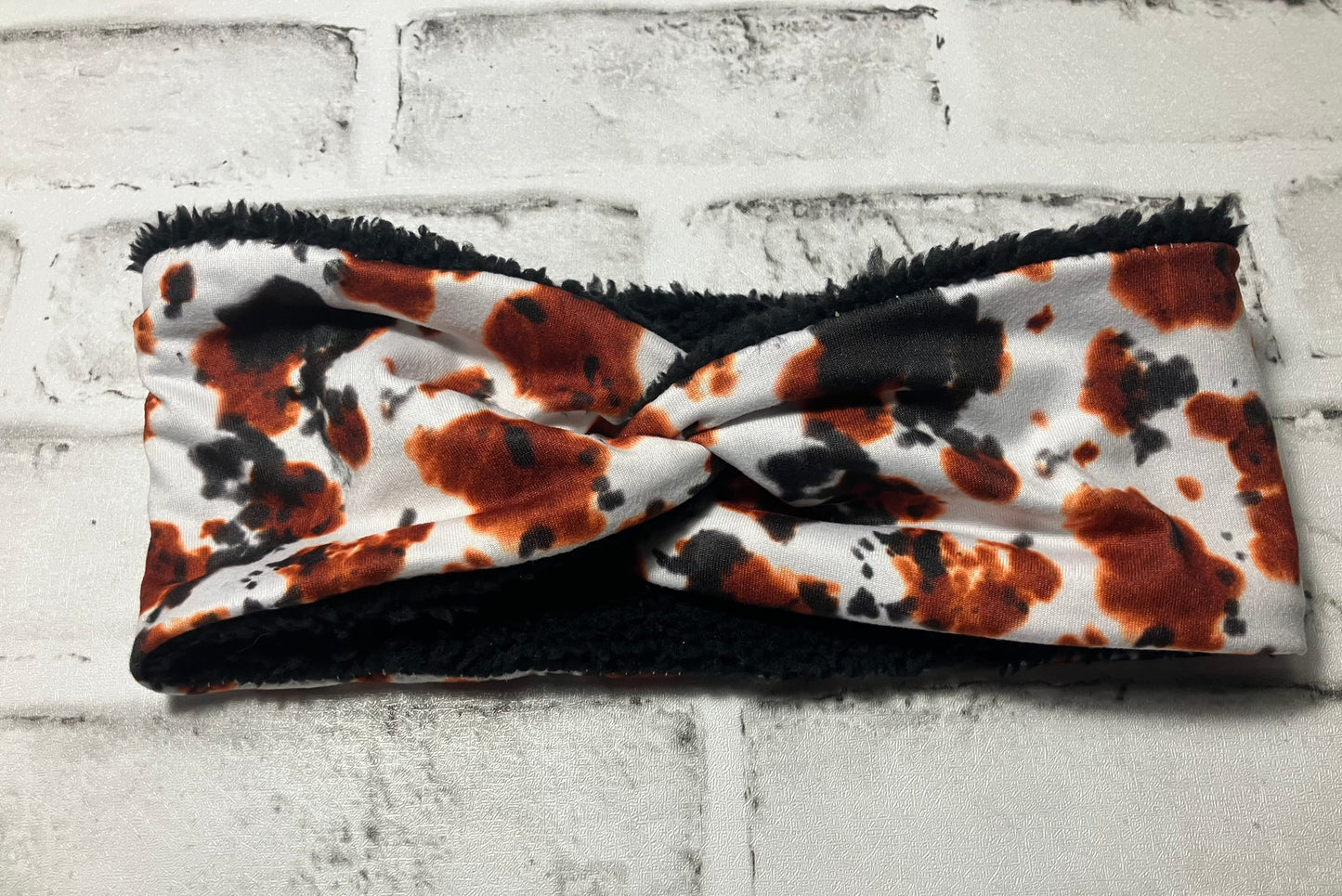 Black brown child ear warmers