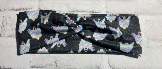 Holographic ghosts headbands adult