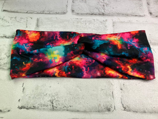 Rainbow smoke adult headbands