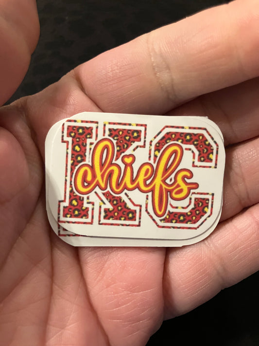 KC leopard stickers
