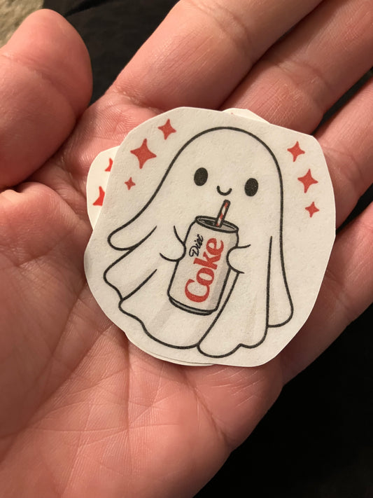 Diet Coke ghost stickers