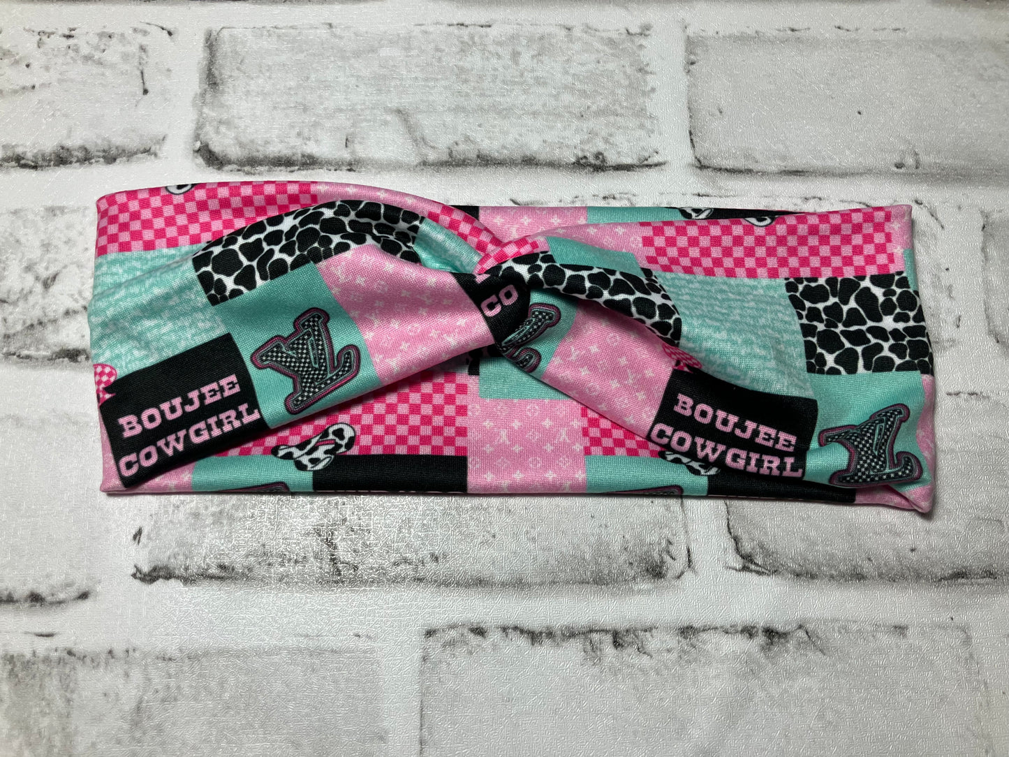 Boujee cowboy child headbands