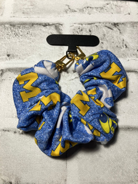 Mitchell bluejackets scrunchie keychains phone holders