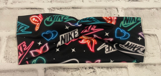 Neon swoosh headbands adult💚