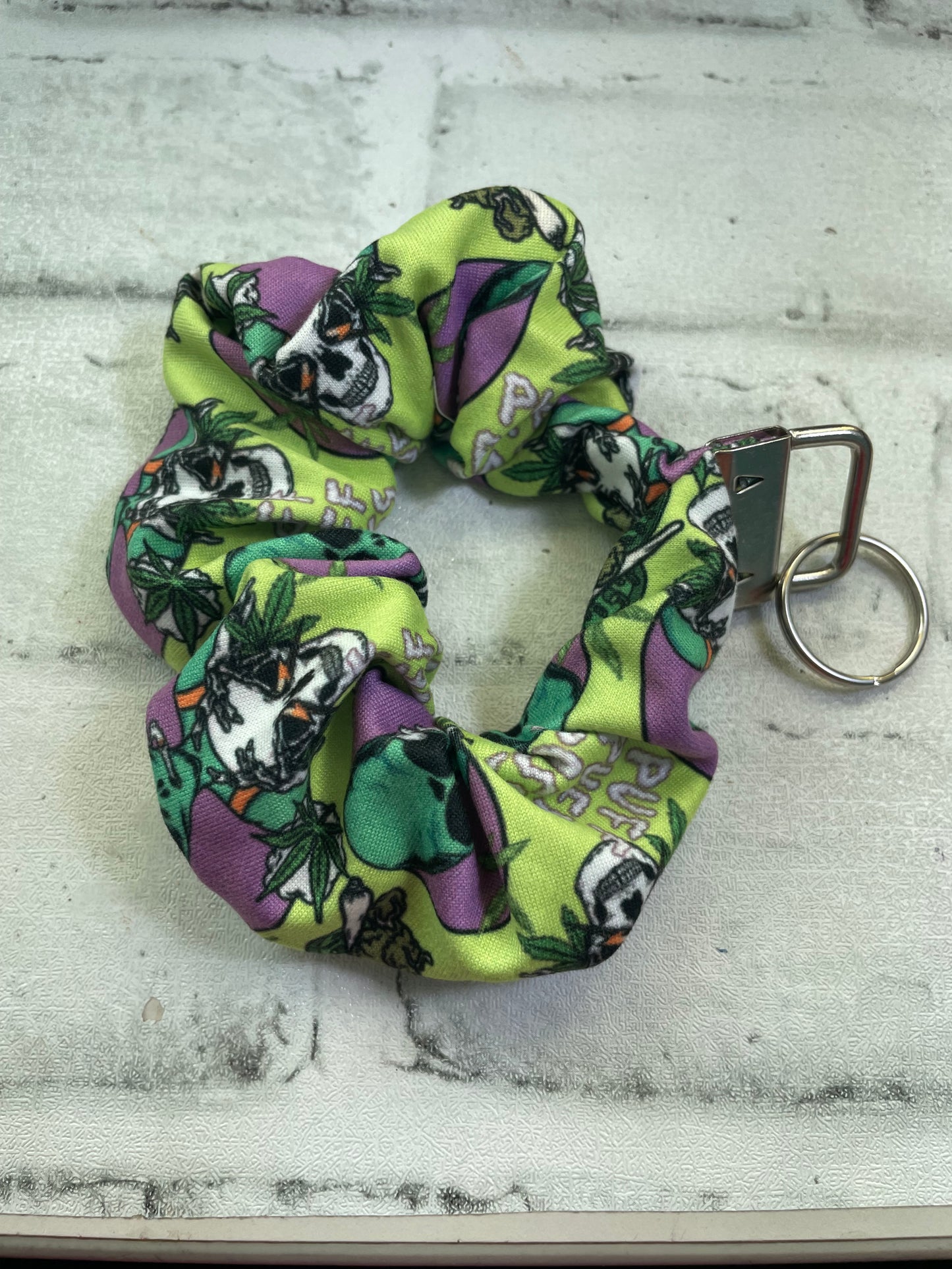 Puff puff pass scrunchie keychains