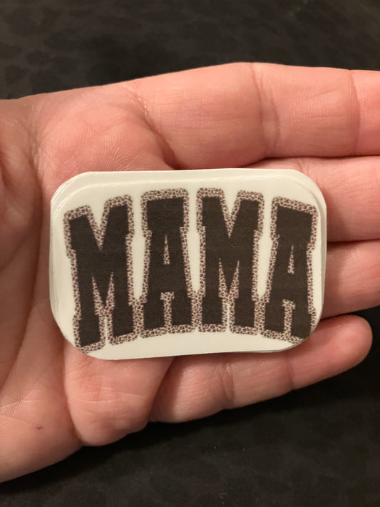 Mama leopard stickers