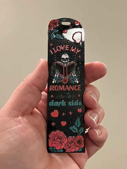 I like my romance in the dark side black bookmarks
