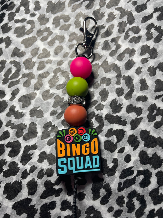 Bingo squad keychains