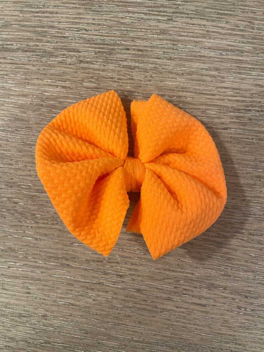Orange clip bow