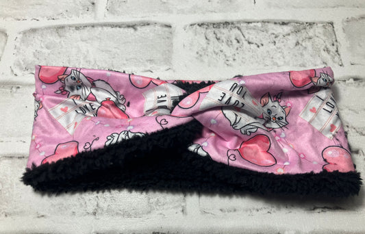 I love you kitty adult ear warmer