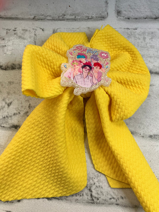 Yellow boy band sailor bow