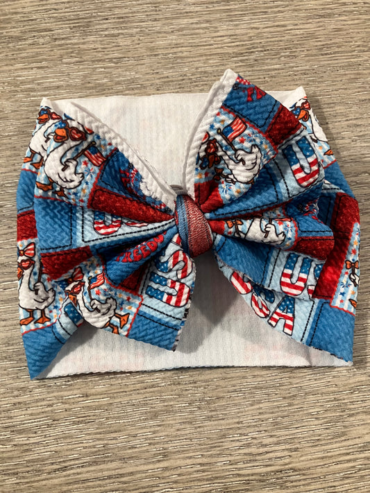 USA goose toddler bow wrap