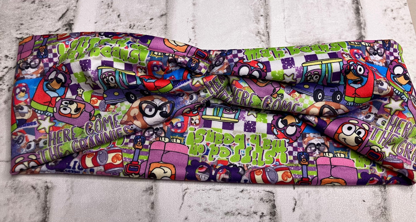 Grannies here we come child headbands