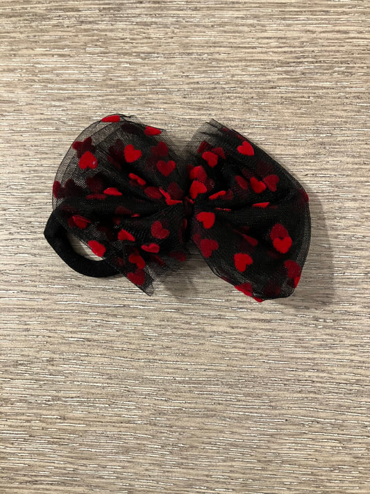 Black heart mesh nylon