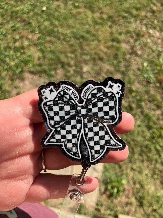 Start your engines badge reel
