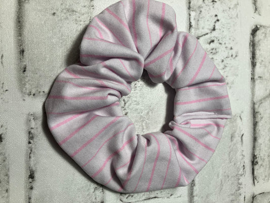 Pink stripe scrunchies