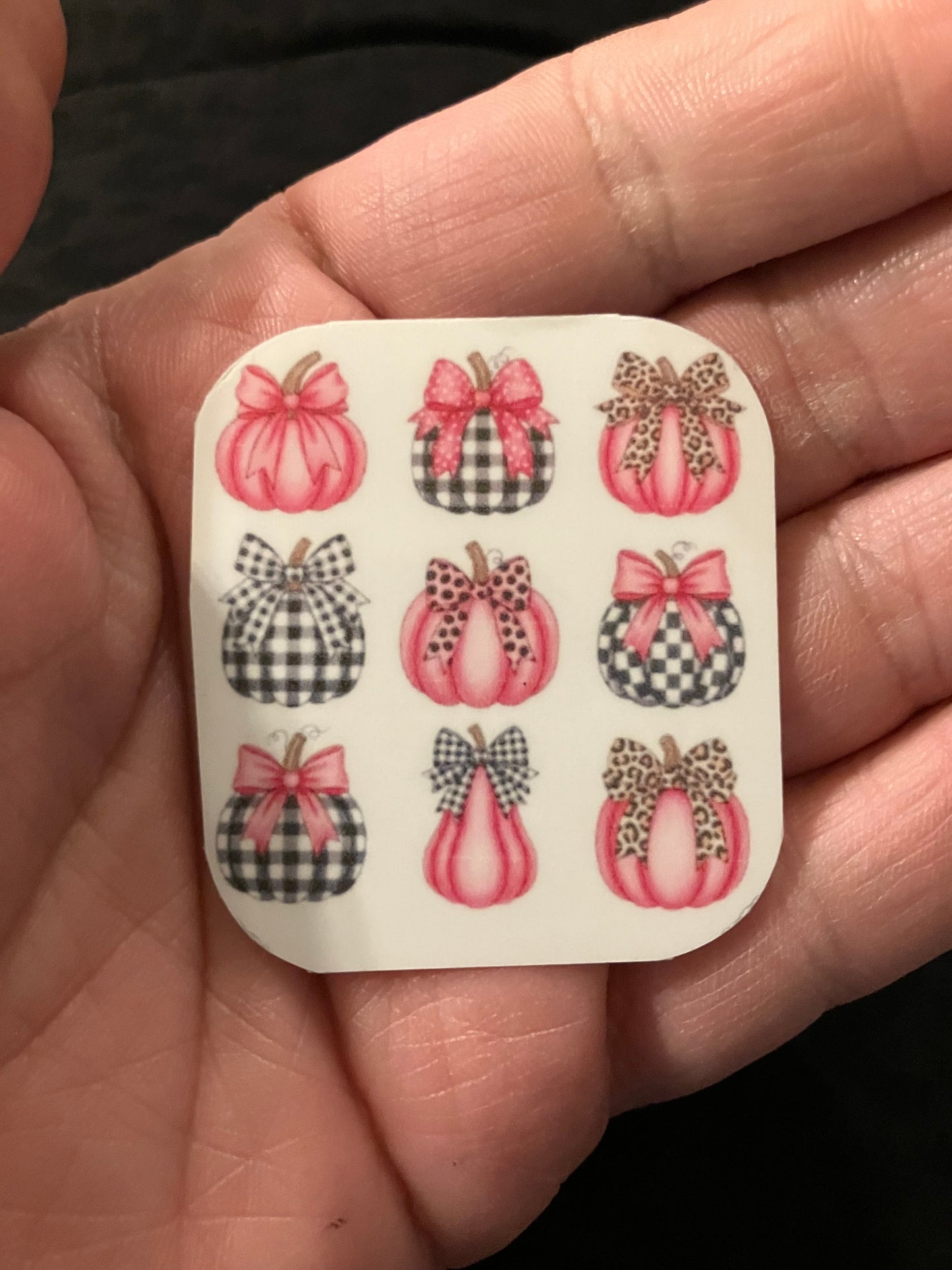 Pink pumpkins stickers