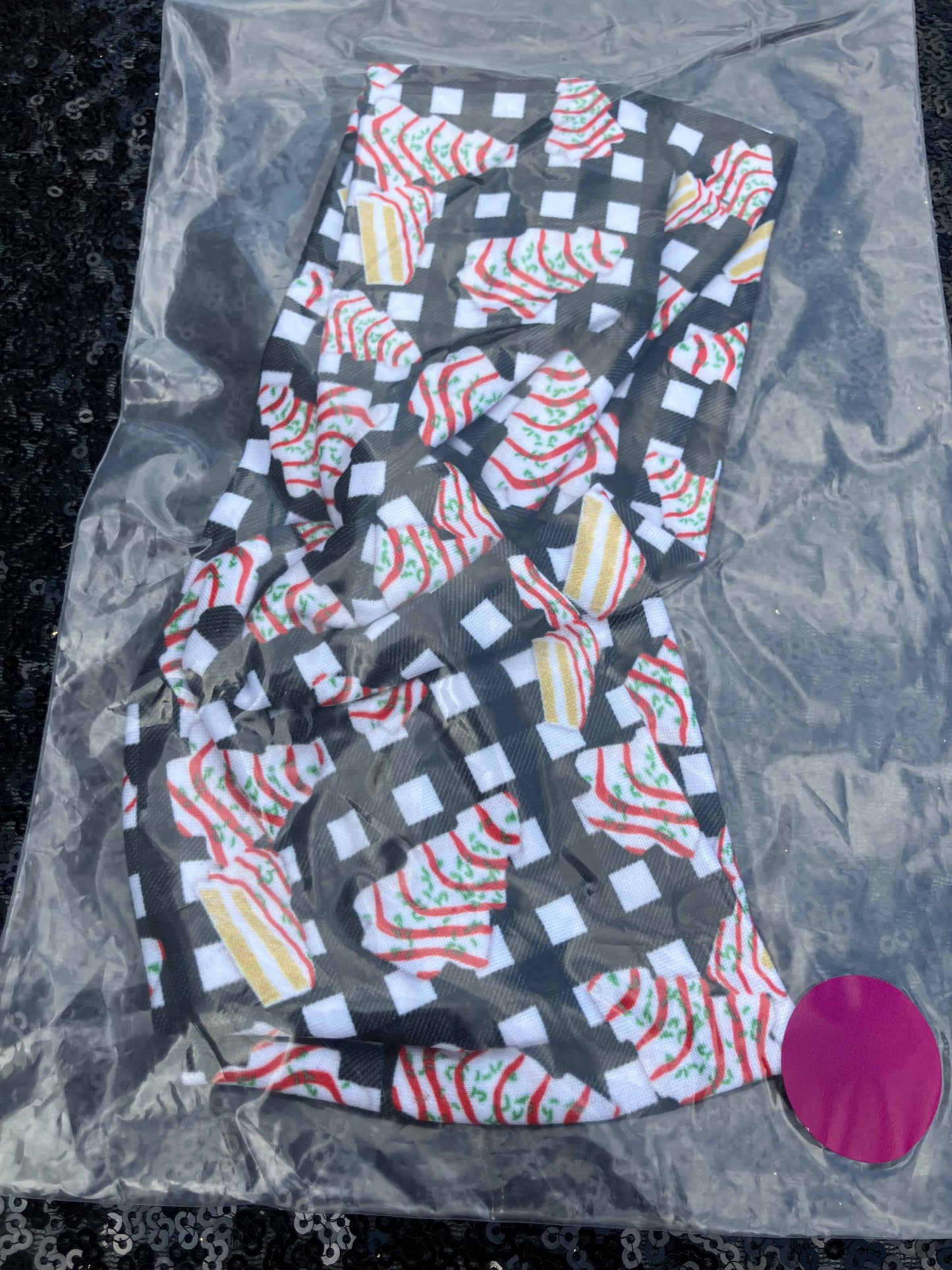 Christmas tree cake child headbands