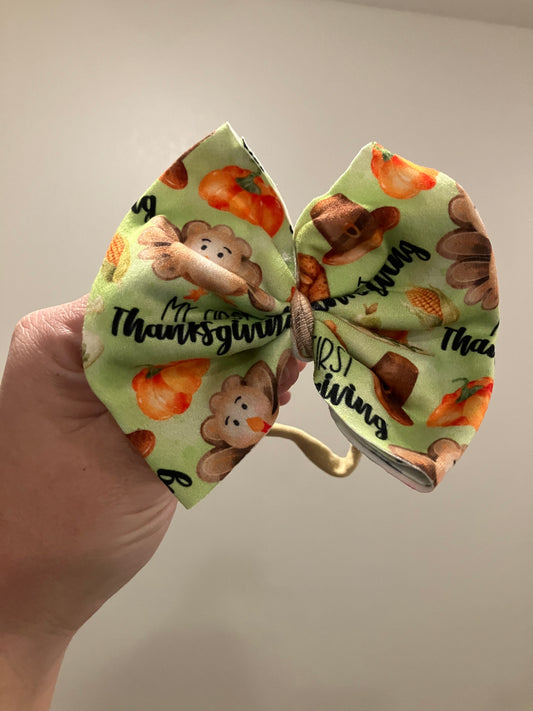 1st thanksgiving nylon bows
