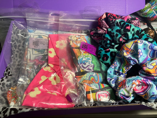 Blue dogg colorful child headband gift boxes