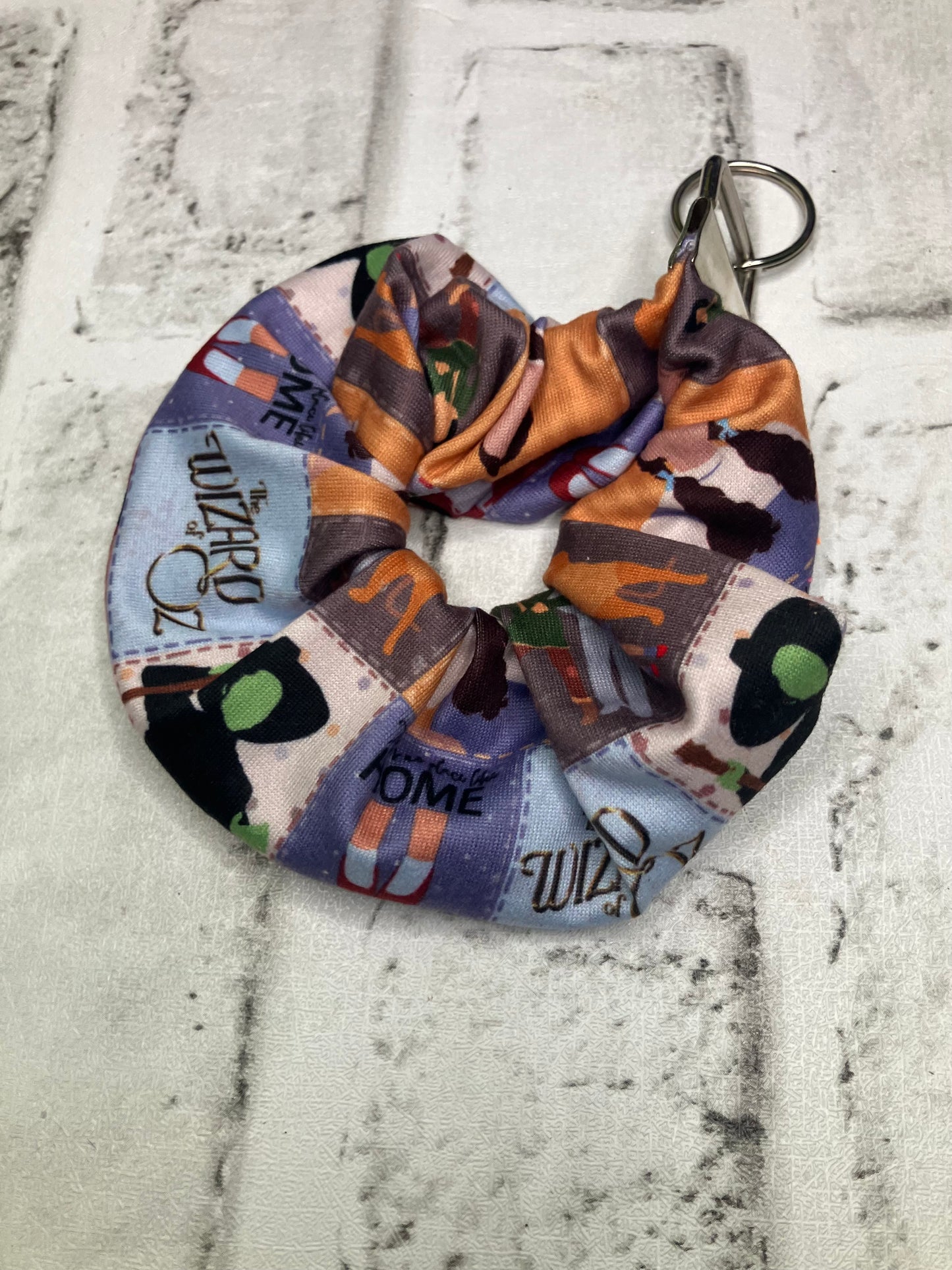 Green witch scrunchie keychain