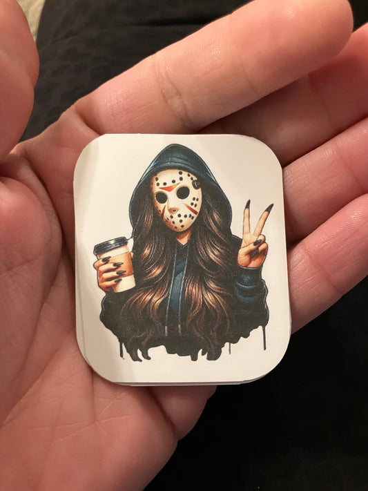 Jason brown hair girl stickers