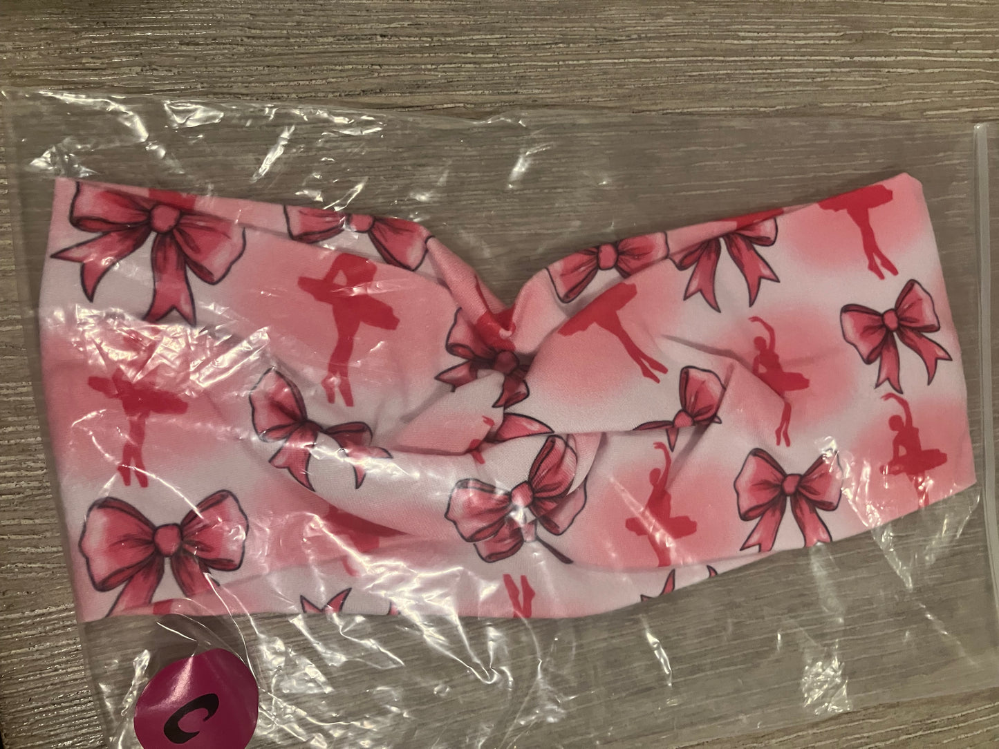Pink dance child headband