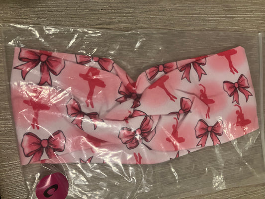 Pink dance child headband