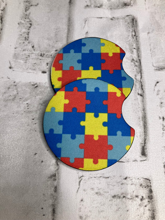 Autism car coasters