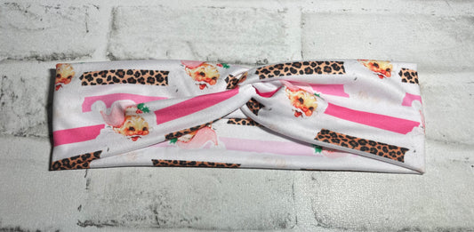 Pink stripes Santa headbands child✨💛