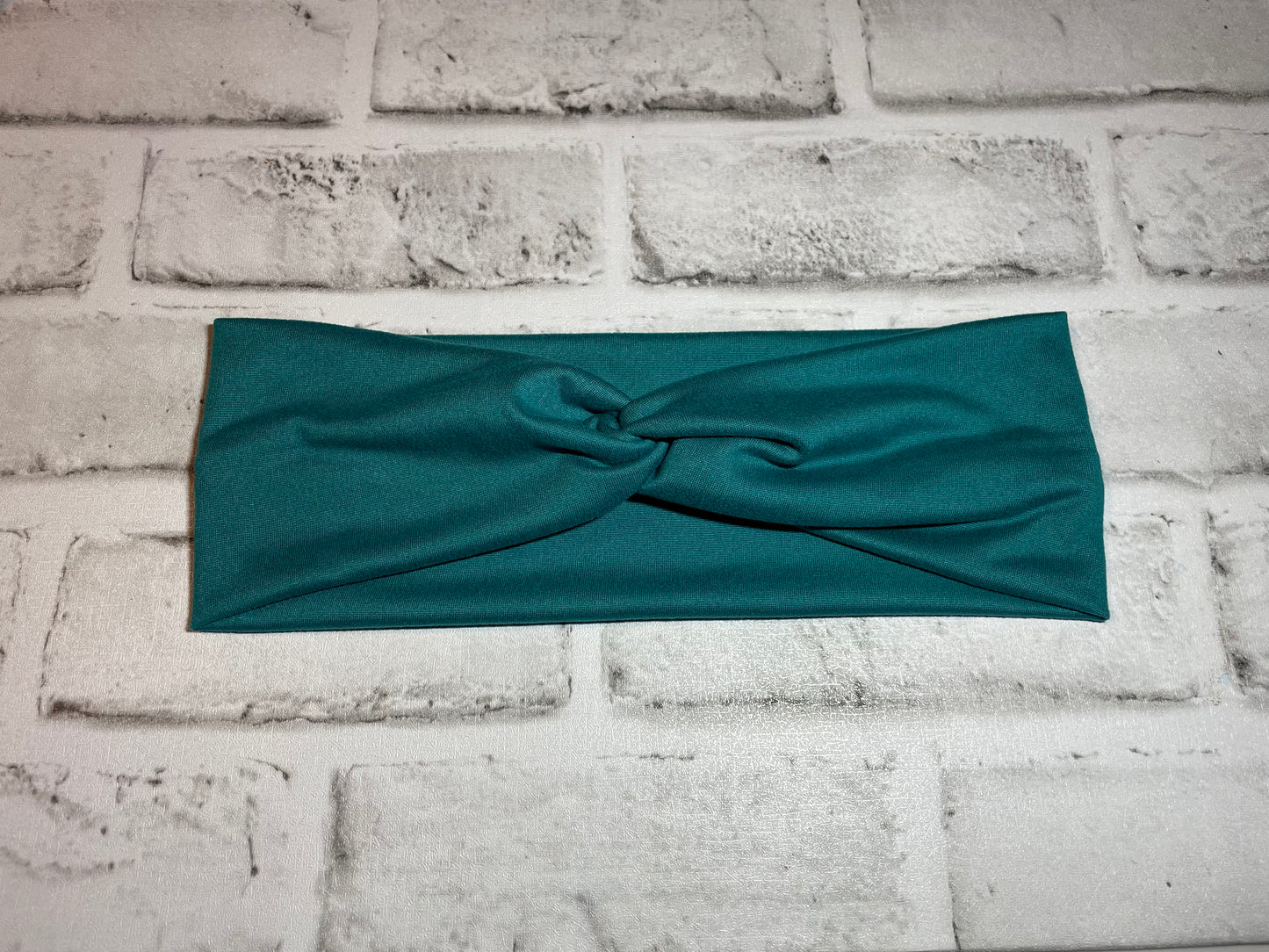 Deep teal headbands adult