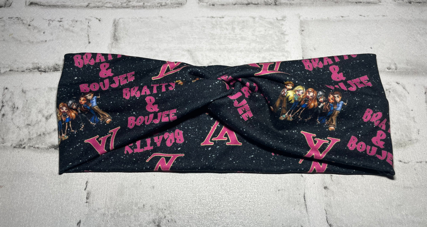 Bratty and Boujee headbands adult⭐️