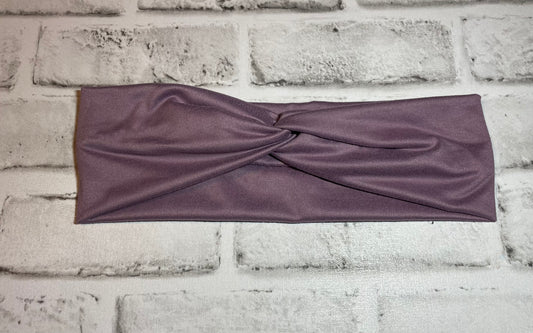 Dusty purple headbands adult