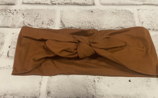 Milk chocolate adult tie headbands