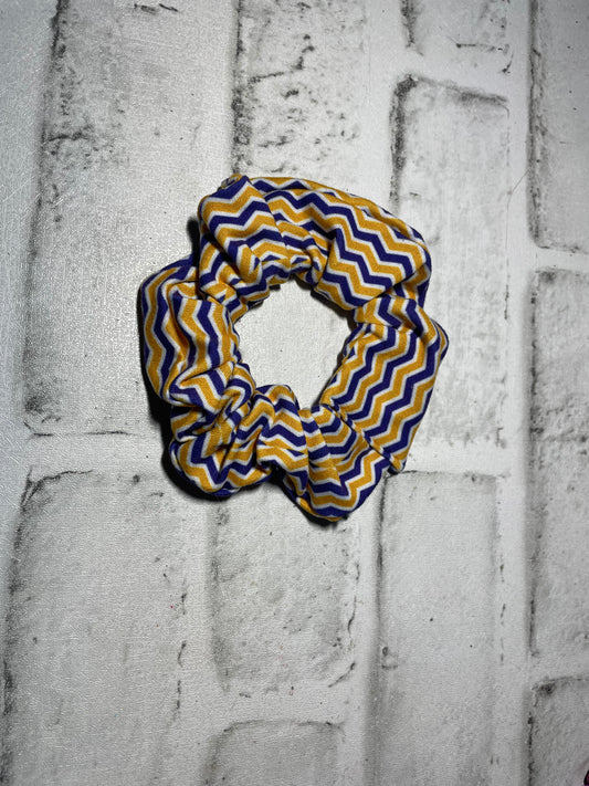 Gold/purple chevron scrunchies⭐️