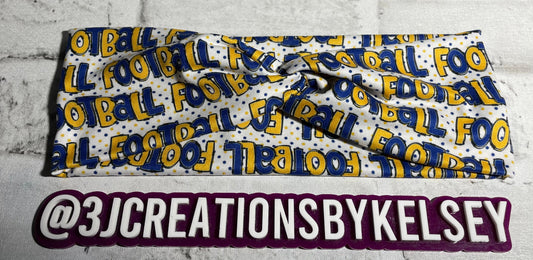 Blue and gold football child💛