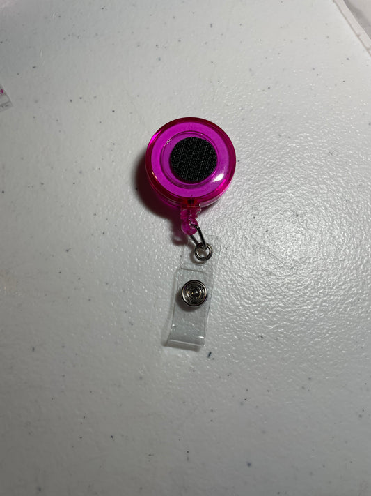 Magenta clear badge reel base