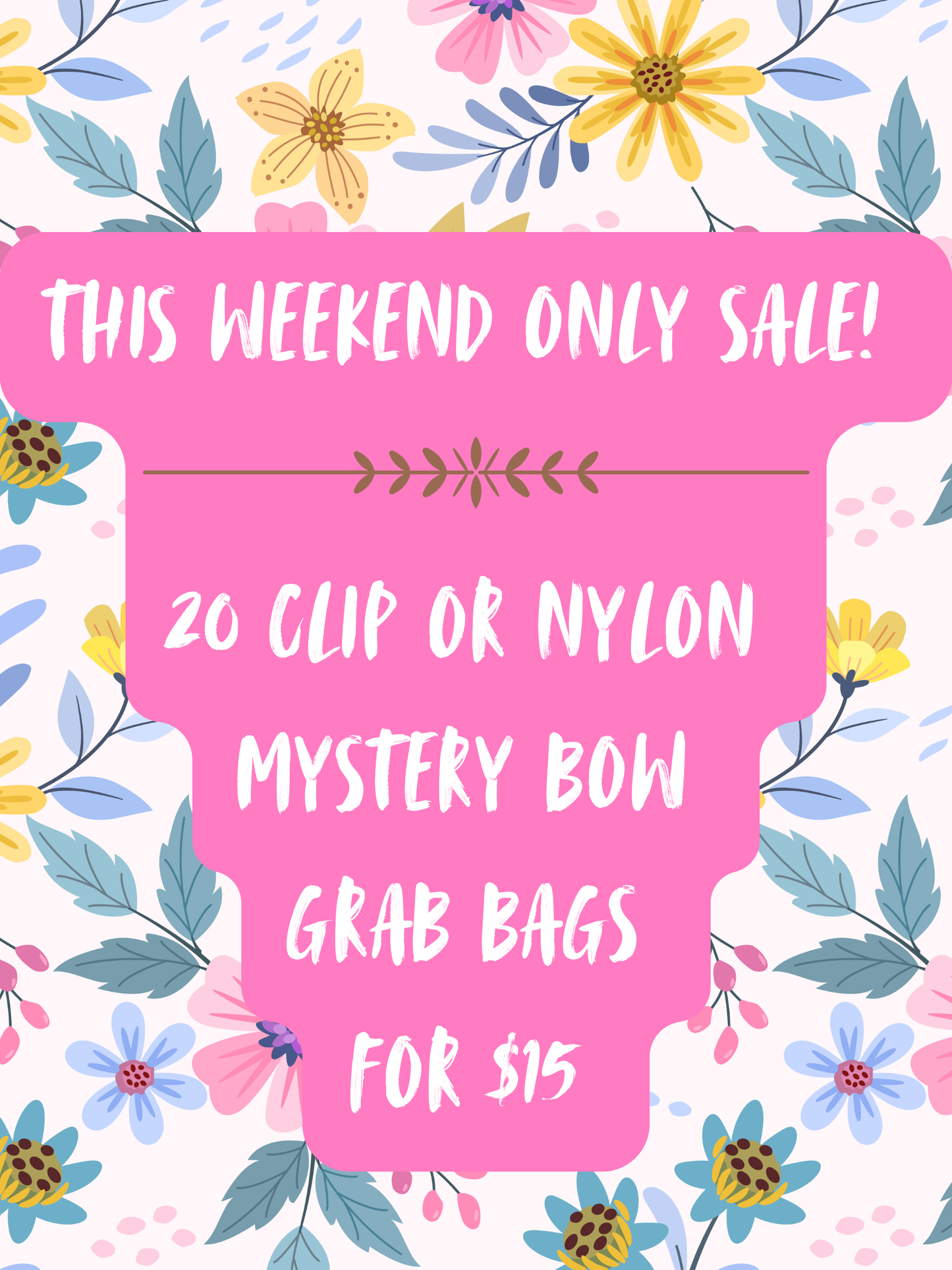 20 nylon mystery bows