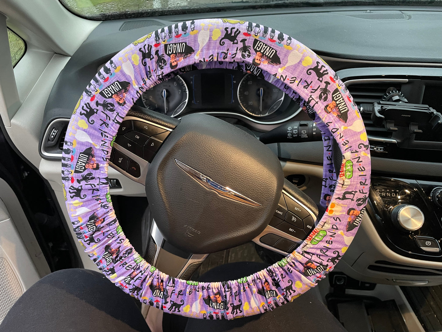 Friends steering wheel cover